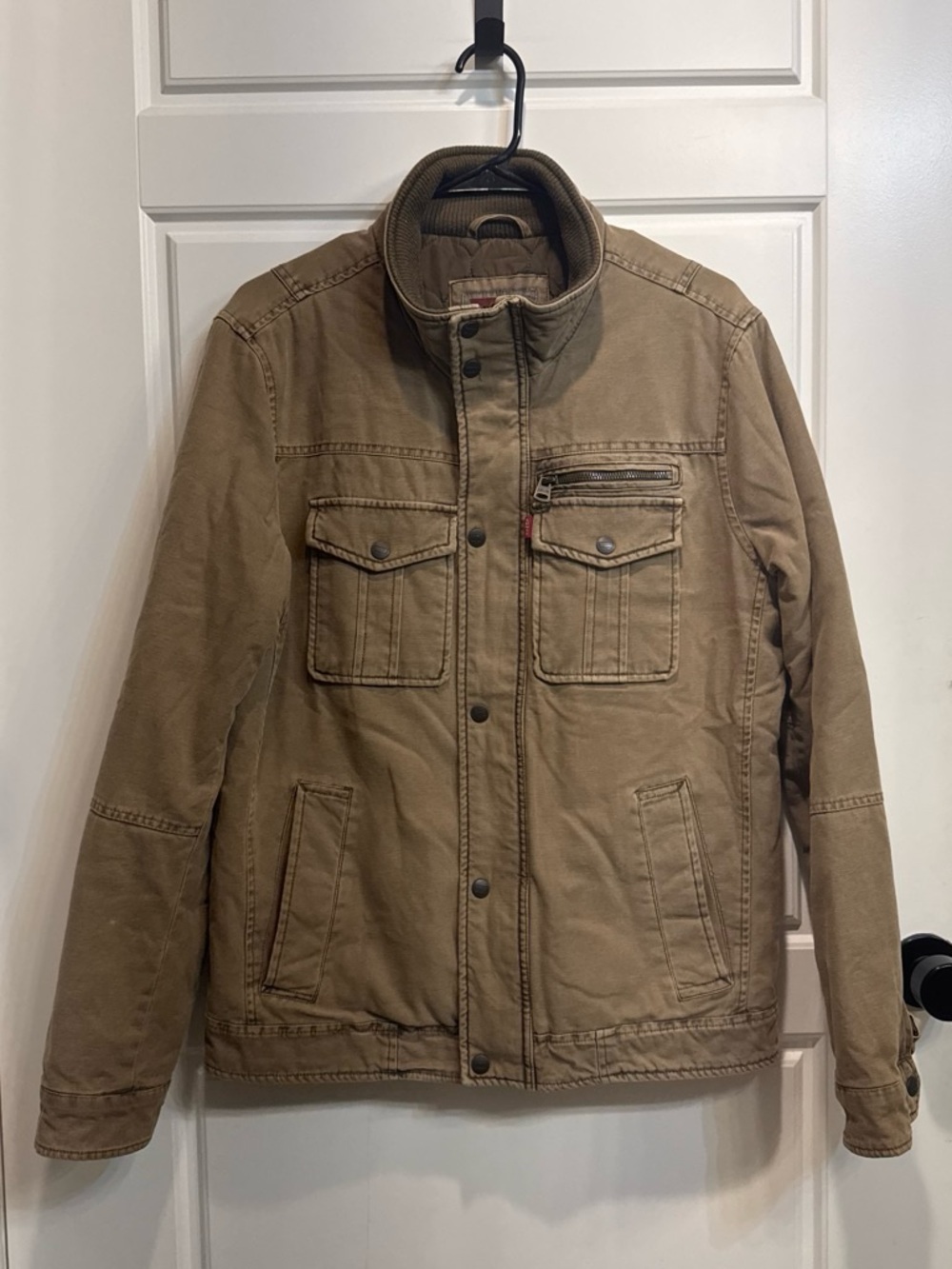 Levi's Men's Field Jacket in Brown Canvas